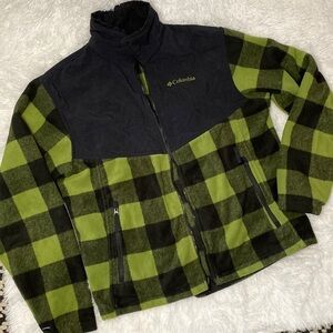 Y2K Columbia Buffalo check fleece jacket